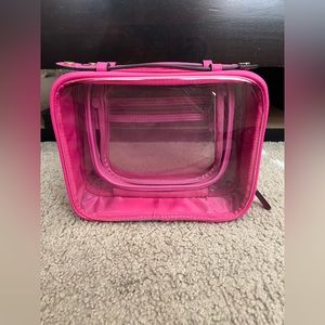 CALPAK Medium Clear Cosmetics Case - Dragonfruit